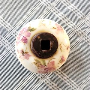 Vintage Porcelain Doorknob with Flowers design